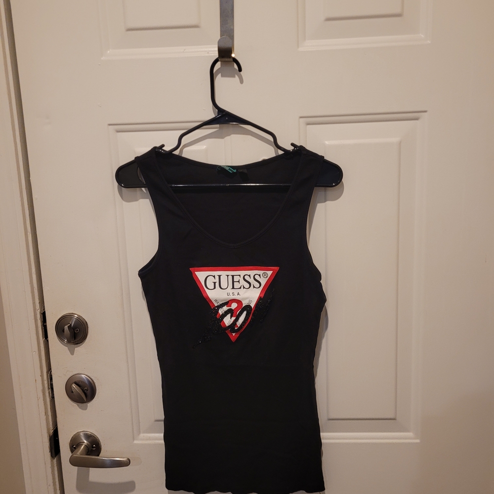 GUESS Black Sleeveless Top